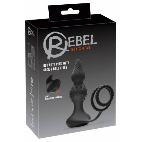 Rebel Rc Butt Plug With Cock&b