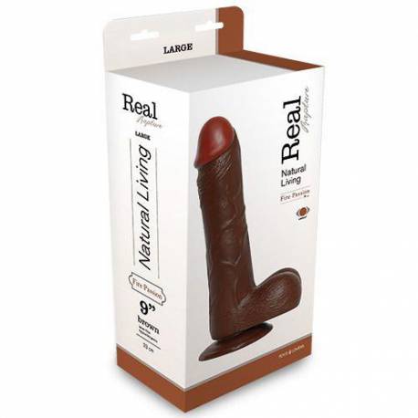 Wibrator-Realistic Vibrator Real Rapture Brown 9