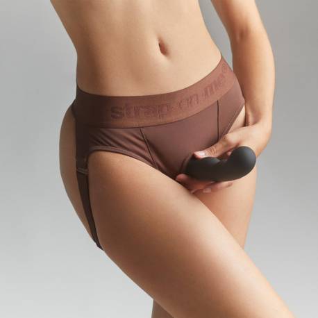 Harness Lingerie Heroine - Xl - Chocolate
