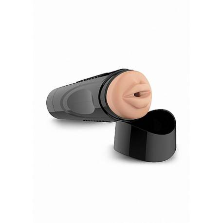 Self Lubrication Easy Grip Masturbator Xl Oral - Flesh