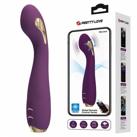 Pretty Love - Hector, 12 Vibration Functions 5 Electric Shock Functions Mobile App Remote Control