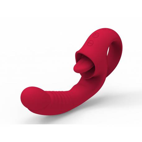 Wibrator - Rechargeable Licking Vibrator Usb 10 Functions
