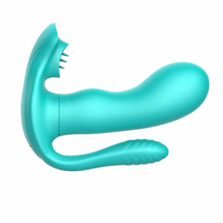 Tongue Triple Stimulator Green