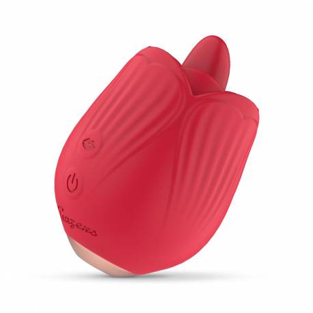 Teazers Rose Vibrator - Licking And Vibrating