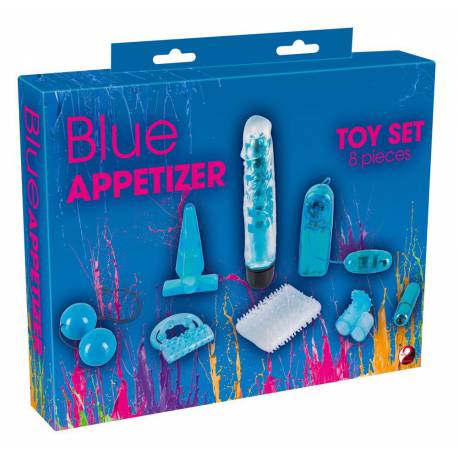Blue Appetizer 8-Piece Set