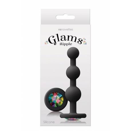 Glams Ripple Rainbow Gem Black