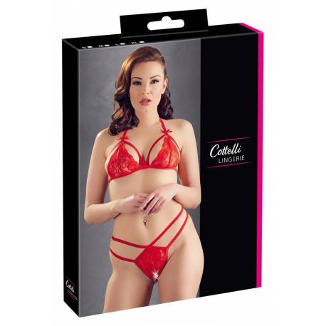 Lace Set Red L