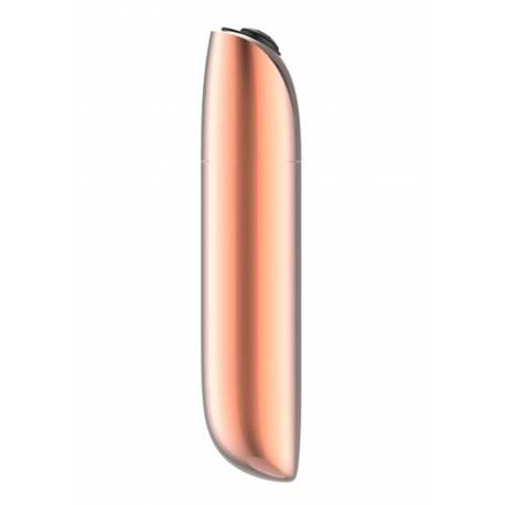 Stymulator-Rechargeable Powerful Bullet Vibrator Usb 20 Functions - Gold