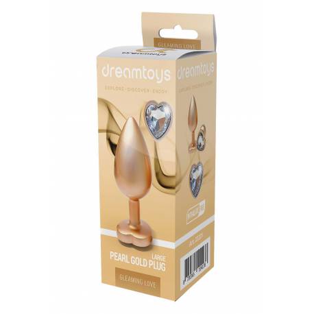 Gleaming Love Matte Gold Plug Large
