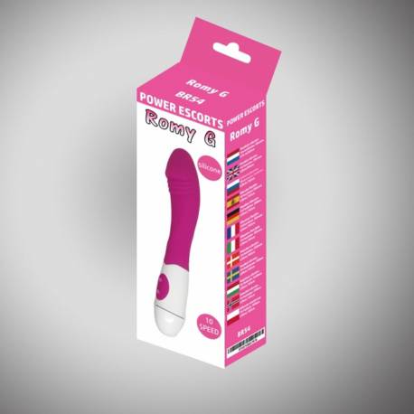 Romy G Pink 20 Cm Silicone Vibrating 10 Speed
