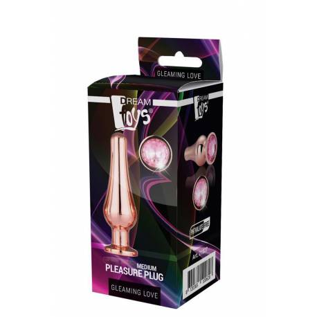 Gleaming Love Rose Gold Pleasure Plug M
