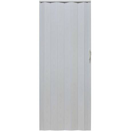 Drzwi Harmonijkowe 001P Biały Dąb Mat - 90 Cm