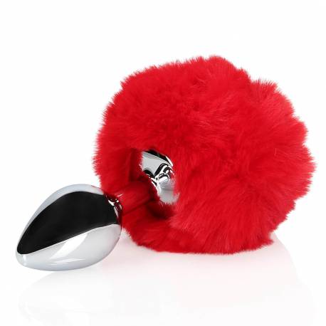 Bunny Tail With Metal Butt Plug