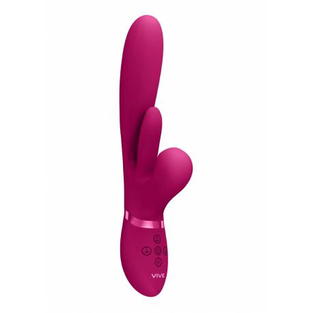 Kura - Thrusting G-Spot Vibrator With Flapping Tongue And Pulse Wave Stimulator