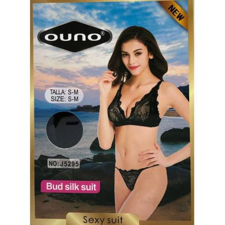 Ouno-Sexy Lingerie Set 2 Parts-S/m-Black