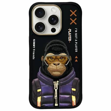 Nimmy Futerał Cool&cute 2.0 Monkey Do Iphone 16 Pro Max Czarny