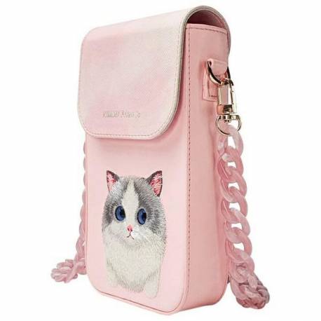 Nimmy Torebka Na Telefon Big Eyed Pet 2.0 Cat Różowy