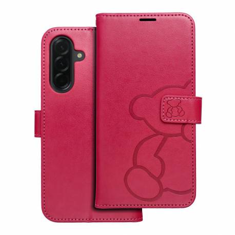 Kabura Mezzo Book Do Samsung A36 5G Teddy Bear Magenta