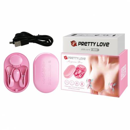 Pretty Love - Surprise Box Pink, 12 Vibration Functions 3 Electric Shock Functions