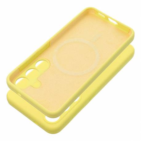 Futerał Silicone 2Mm Do Samsung S25 Kompatybilny Z Magsafe Żółty