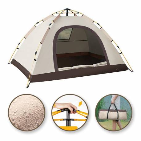 Namiot Kempingowy Składany 2-3 Osobowy 200X140X115Cm Bal12K