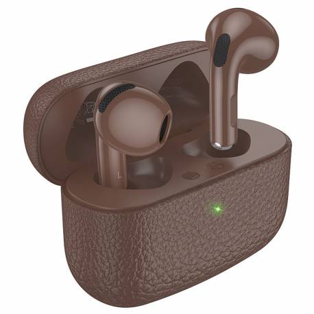 Hoco Słuchawki Bezprzewodowe Bluetooth Tws Eq15 Brązowe