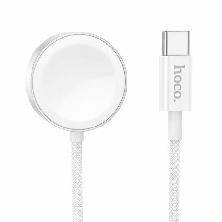 Hoco Ładowarka Indukcyjna Typ C Kompatyblina Z Apple Watch I Samsung Watch Cw59 Biała