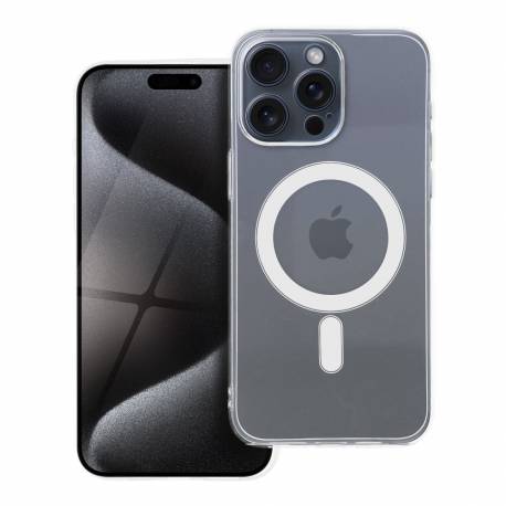 Futerał Clear Case 2 Mm Do Iphone 15 Pro Max Kompatybilny Z Magsafe (Camera Protection) Transparentny