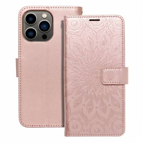 Kabura Mezzo Book Do Iphone 13 Pro Mandala Złoty Róż