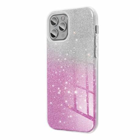 Futerał Shining Do Samsung A06 5G Transparentny Różowy