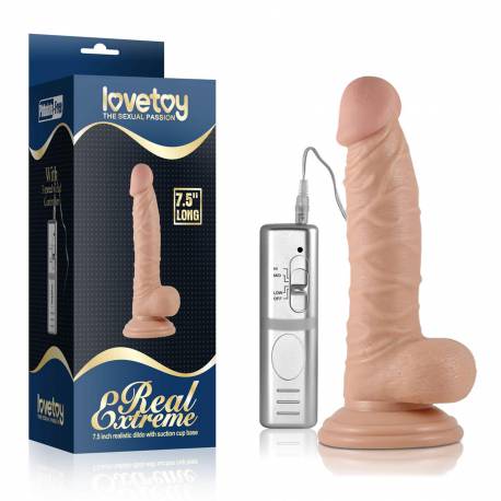7.5 Real Extreme Vibrating Dildo Flesh