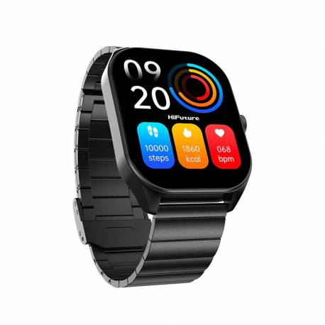 Hifuture Smartwatch Ze Stali Nierdzewnej Z Funkcją Rozmowy Apex (Ip68) Czarny