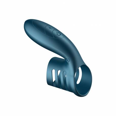 Wibrator-Silicone Ring Blue Usb 7 Function