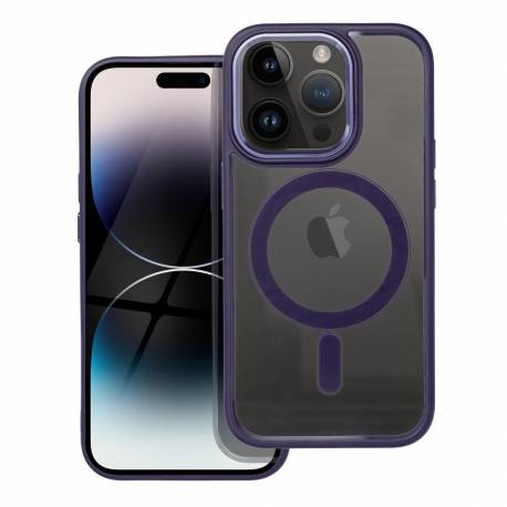 Futerał Color Edge Mag Cover Kompatybilny Z Magsafe Do Iphone 14 Pro Fioletowy
