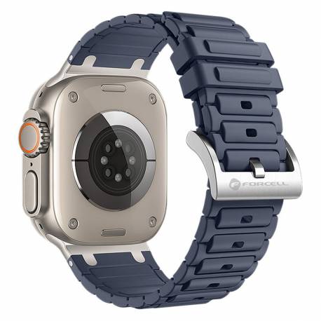 Pasek Do Apple Watch Forcell F-Design Fa06 Silikon 42 / 44 / 45 / 49 Mm Niebieski