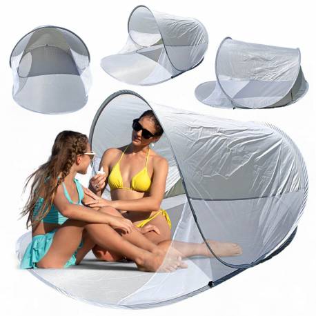 Namiot Plażowy, Przewiewny Parawan, Składany W Pokrowcu 200X120Cm Ar15Sz