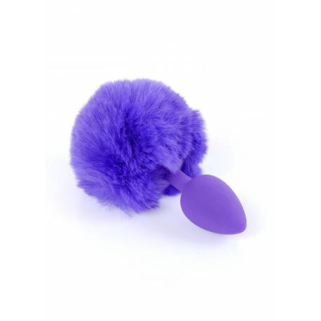 Plug-Jewellery Silicon Plug - Bunny Tail - Purple