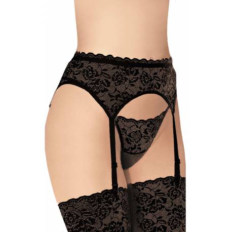 Garterbelt 3305 - Plus Size - Black Xl