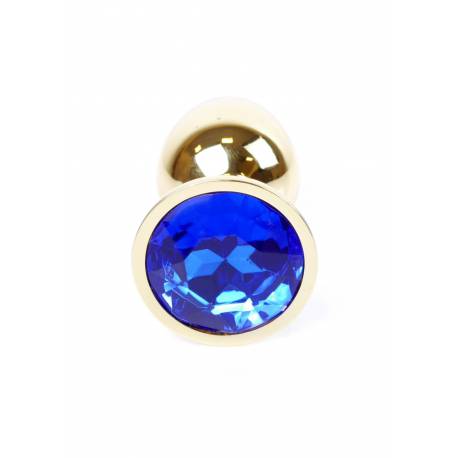 Plug-Jewellery Gold Plug- Dark Blue