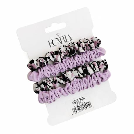 Zestaw Frotek Gumek Do Włosów 4W1 Na Plakietce Pin Up Gum121