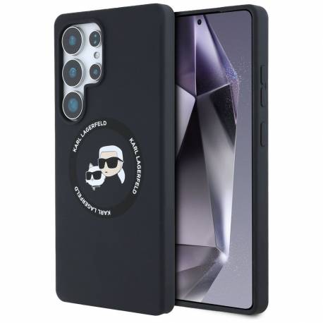 Karl Lagerfeld Futerał Do Samsung S25 Ultra Klhms25Lskchtck (Magnetic Silicone Double Heads) Czarny