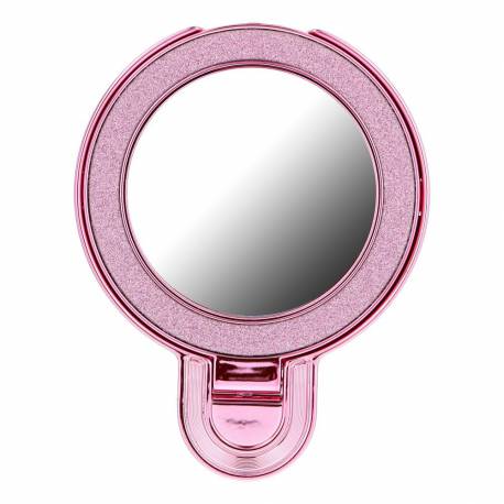 Stojak Na Telefon Circle Mirror - Naklejany - Różowy