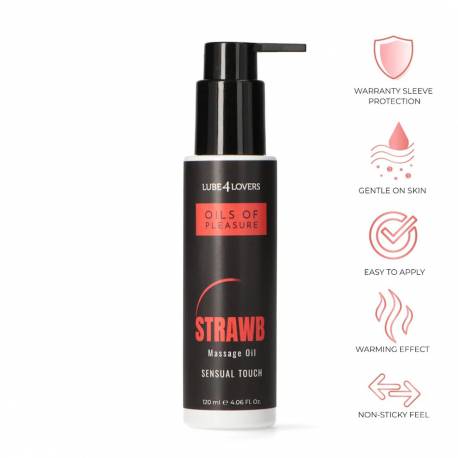 Oils Of Pleasure – Strawberry Massage Oil 120 Ml