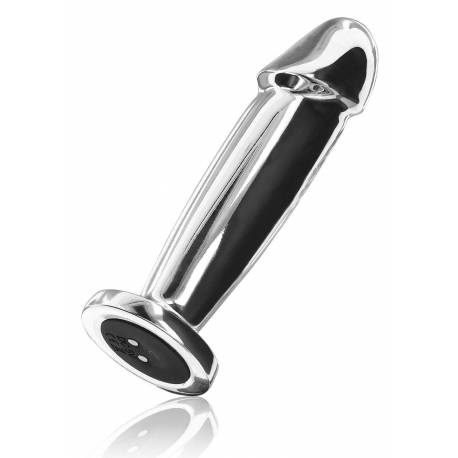 Buttplug Vibr. Penis Silver