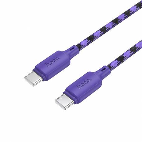 Kabel Usb C Do Usb C Hoco 3A 60W 1 M X116 Gradient Fioletowy