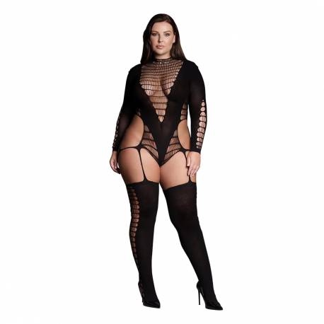 Kalyke Xxiii - Bodystocking With Turtleneck - Plus Size