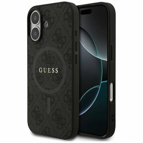 Guess Futerał Do Iphone 17 Kompatybilny Z Magsafe Guhmp17Sg4Gfrk (Pu 4G Ring Classic Logo) Czarny