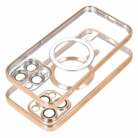 Futerał Electro Mag Cover Kompatybilny Z Magsafe Do Iphone 17 Pro Złoty