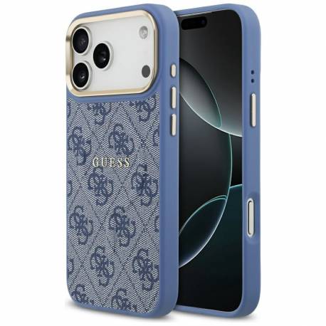 Guess Futerał Do Iphone 17 Pro Max Kompatybilny Z Magsafe Guhmp17Xp4Msegcb (Pu 4G W/ Classic) Niebieski