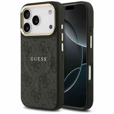 Guess Futerał Do Iphone 17 Pro Kompatybilny Z Magsafe Guhmp17Lp4Msegck (Pu 4G W/ Classic) Czarny
